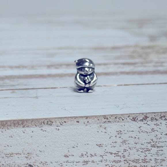 Pandora Jewelry - Pandora euc gnome troll hobbit holding clover flower sterling silver charm